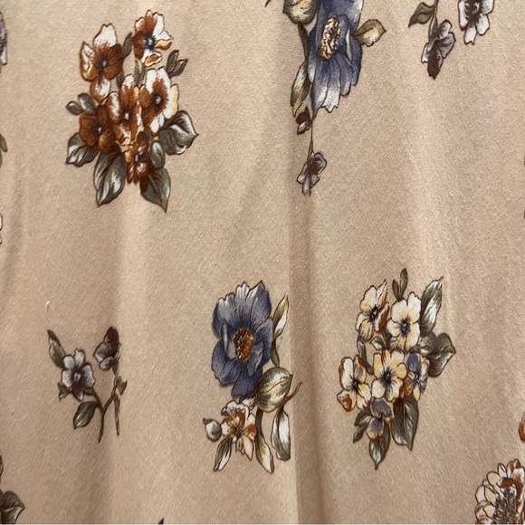 Denim Floral Maxi Dress S Cottagecore Y2K - Picture 2 of 8